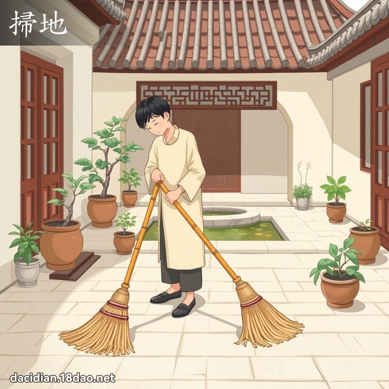 掃地 - 國語大辭典配圖