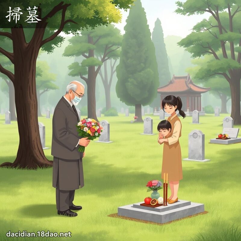 掃墓 - 國語大辭典配圖