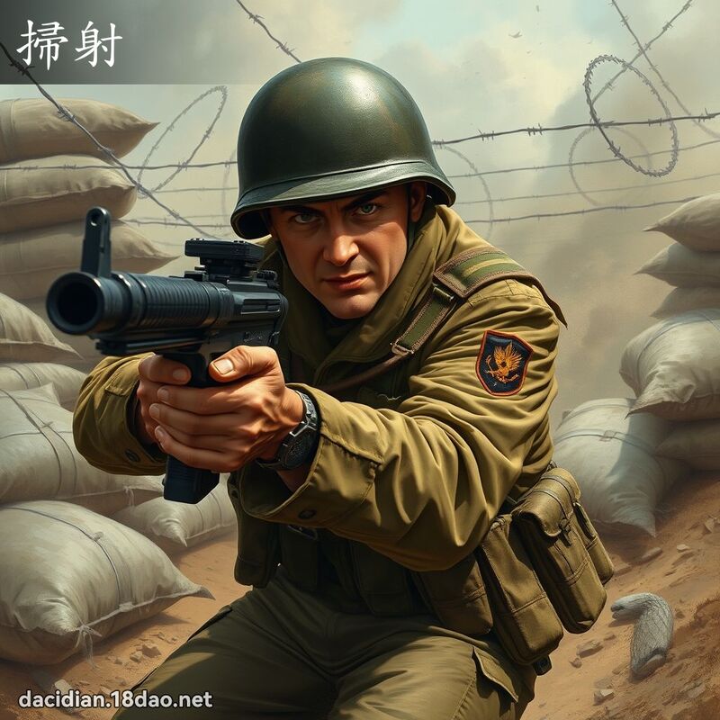 掃射 - 國語大辭典配圖
