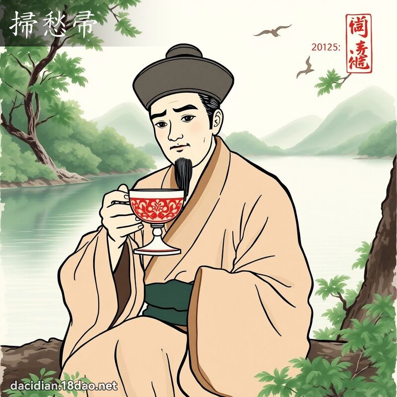 扫愁帚 - 国语大辞典配图