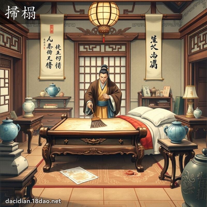 掃榻 - 國語大辭典配圖