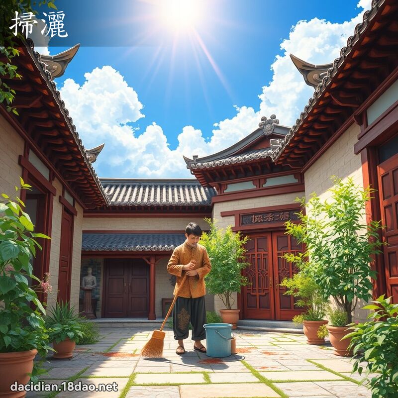 掃灑 - 國語大辭典配圖