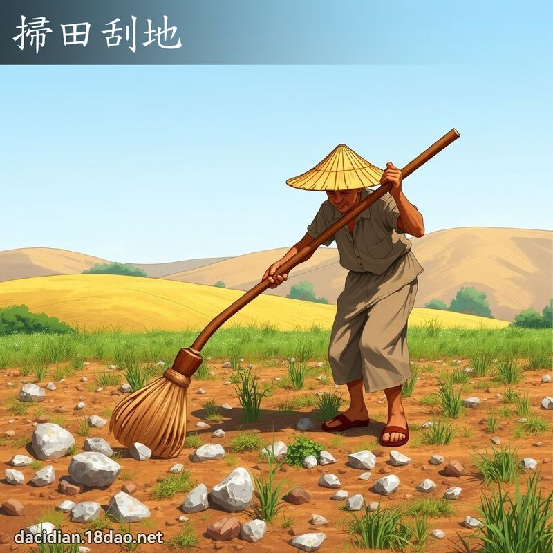 扫田刮地 - 国语大辞典配图