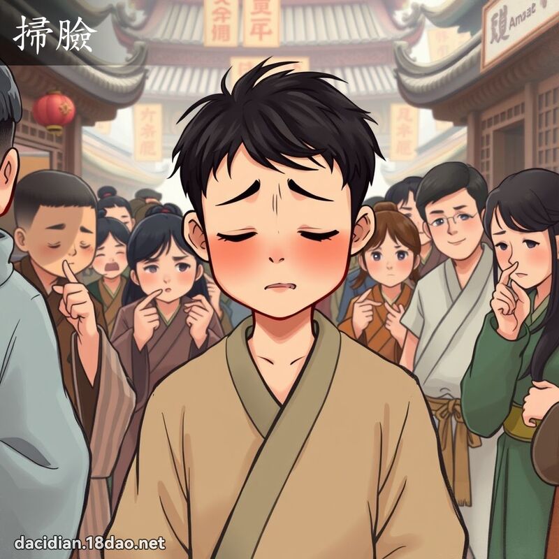 扫脸 - 国语大辞典配图
