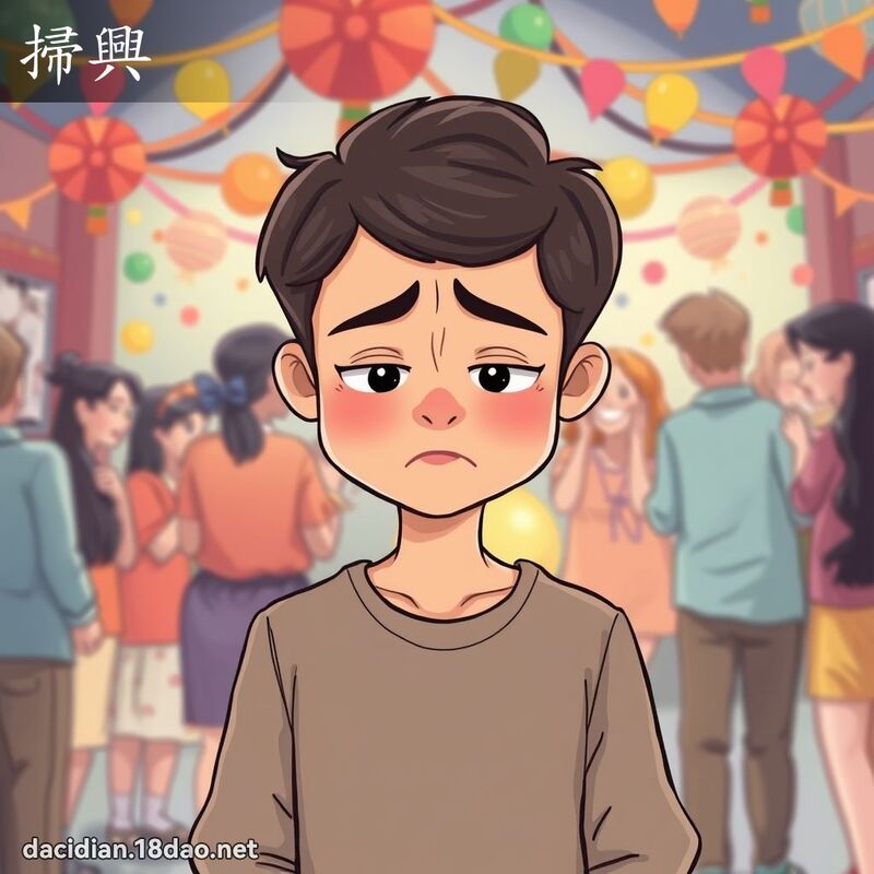 掃興 - 國語大辭典配圖