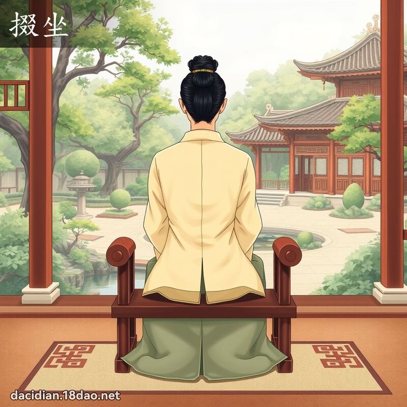 掇坐 - 国语大辞典配图