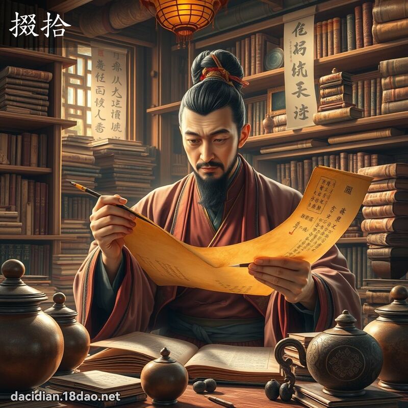 掇拾 - 國語大辭典配圖
