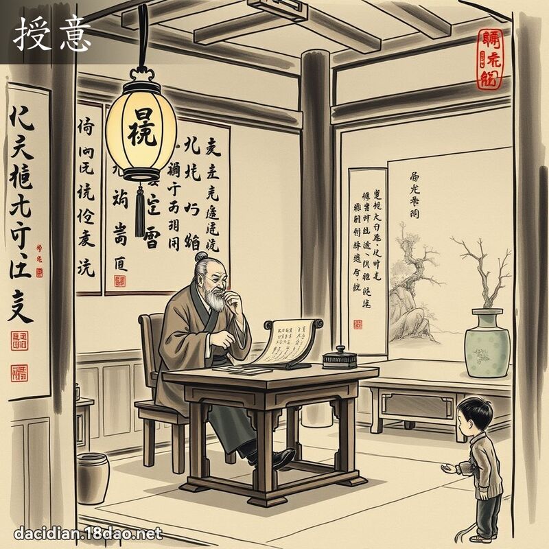 授意 - 国语大辞典配图