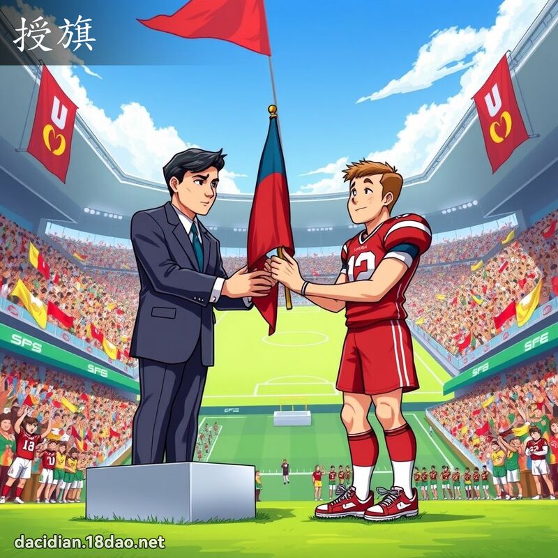 授旗 - 國語大辭典配圖