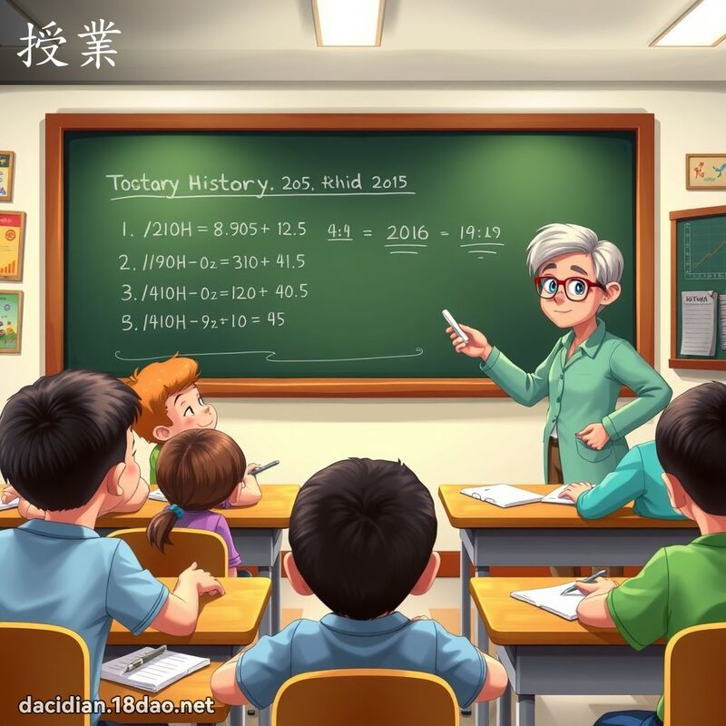 授業 - 國語大辭典配圖