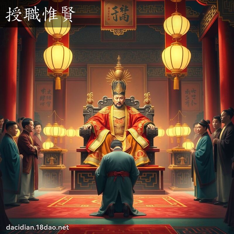 授职惟贤 - 国语大辞典配图