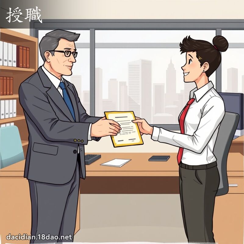 授職 - 國語大辭典配圖
