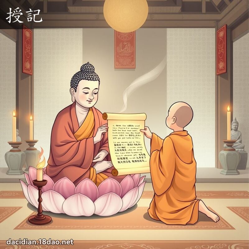 授記 - 國語大辭典配圖