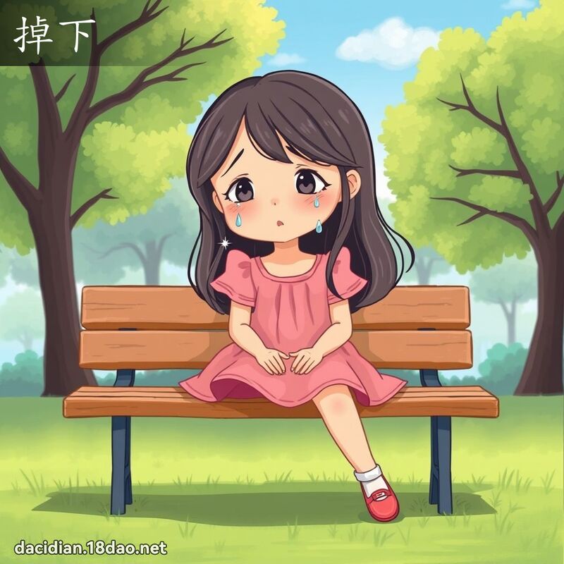 掉下 - 國語大辭典配圖