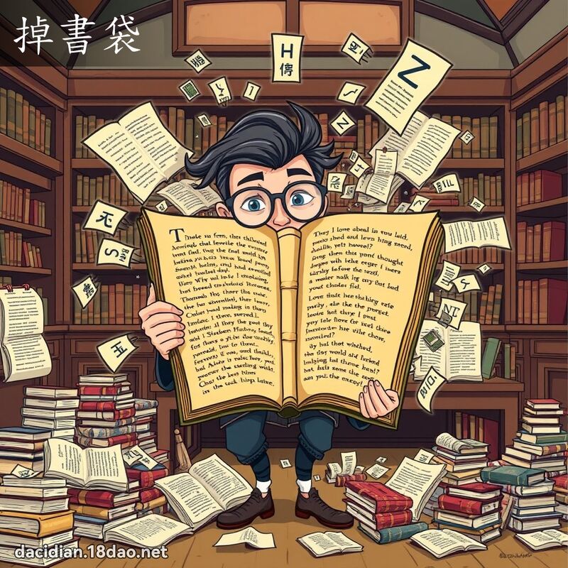 掉书袋 - 国语大辞典配图