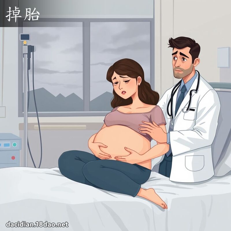 掉胎 - 國語大辭典配圖
