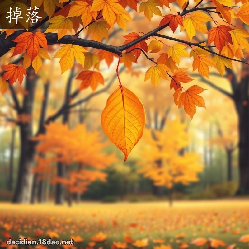 掉落 - 國語大辭典配圖