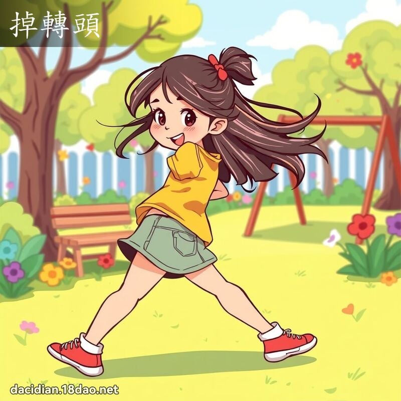 掉轉頭 - 國語大辭典配圖