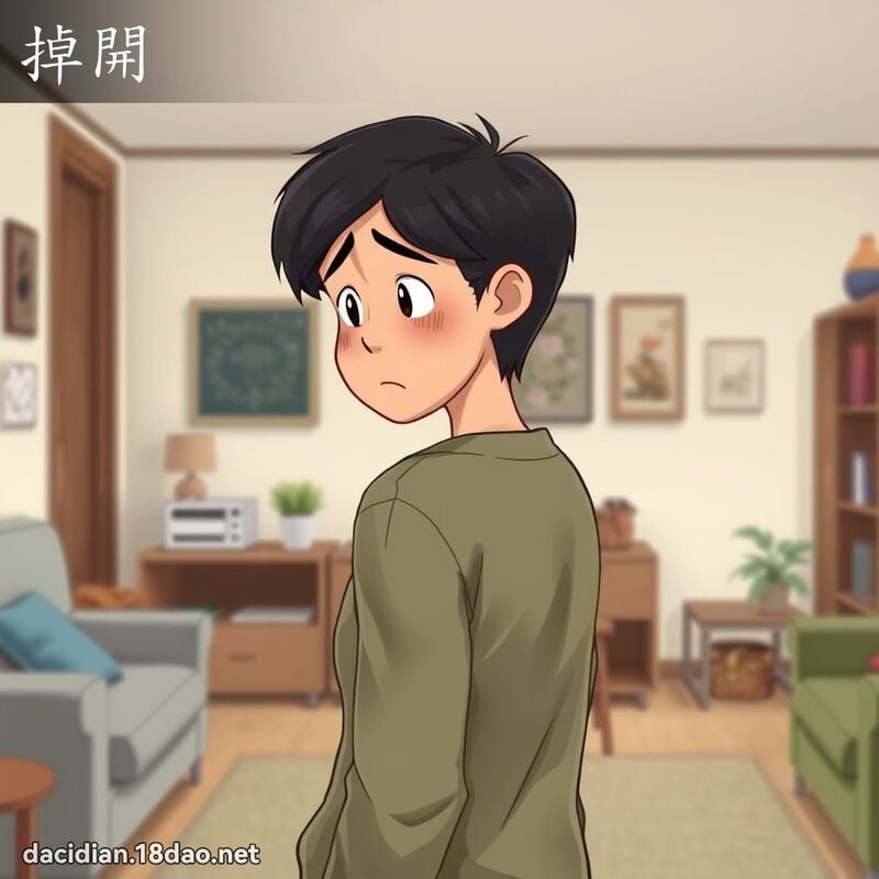 掉開 - 國語大辭典配圖