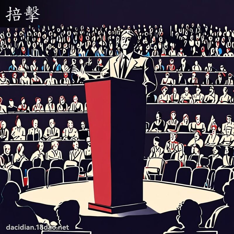 掊擊 - 國語大辭典配圖