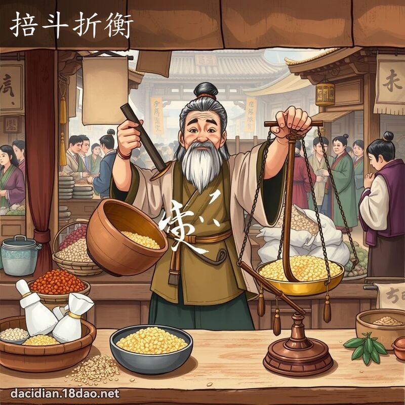 掊斗折衡 - 國語大辭典配圖