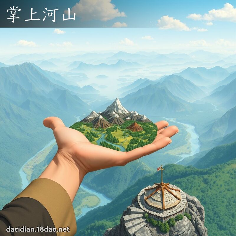 掌上河山 - 国语大辞典配图
