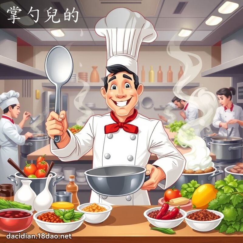 掌勺兒的 - 國語大辭典配圖