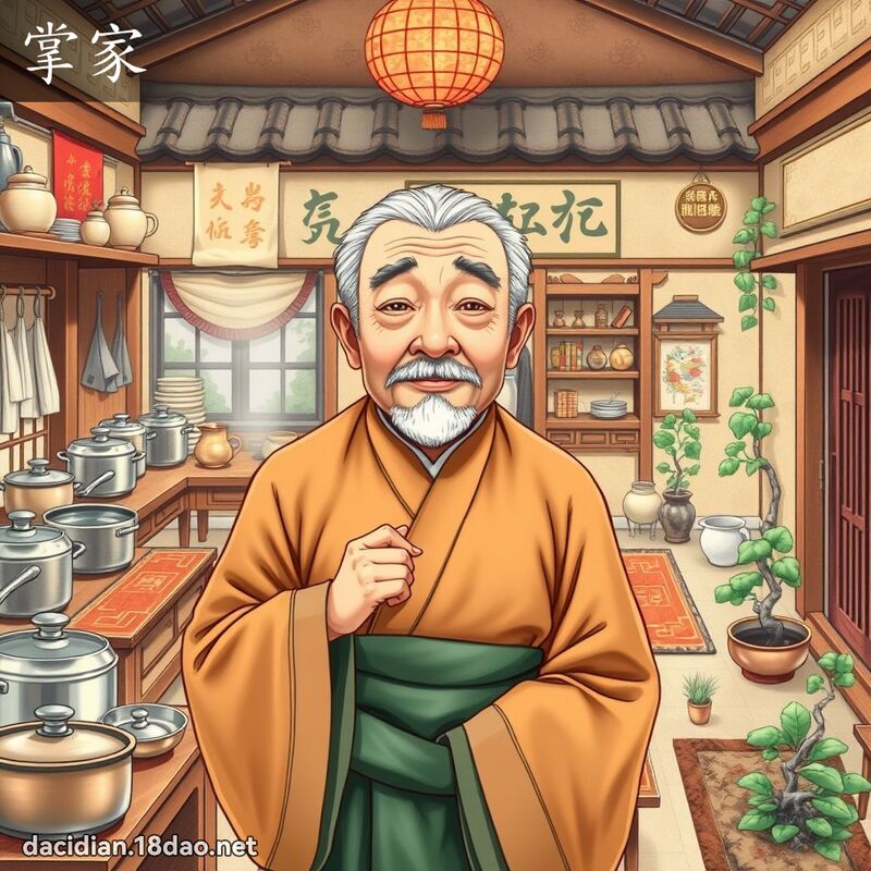 掌家 - 国语大辞典配图
