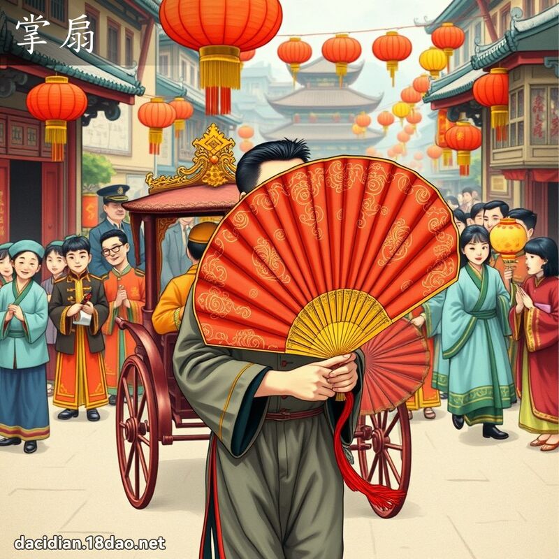 掌扇 - 國語大辭典配圖
