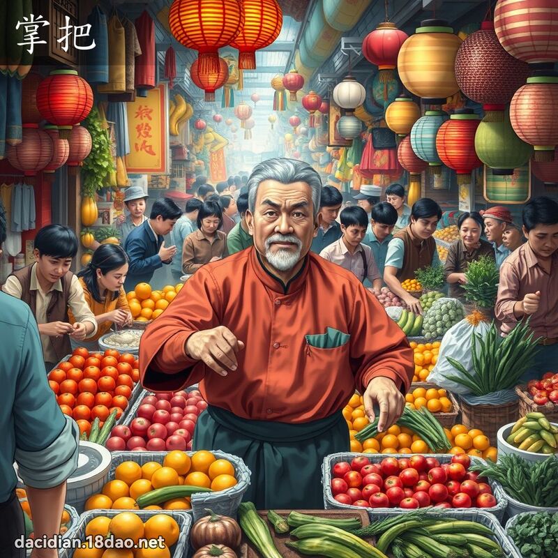掌把 - 國語大辭典配圖