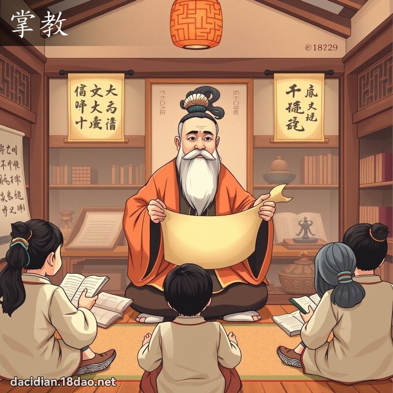 掌教 - 国语大辞典配图