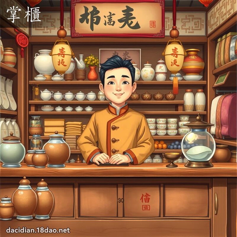 掌柜 - 国语大辞典配图