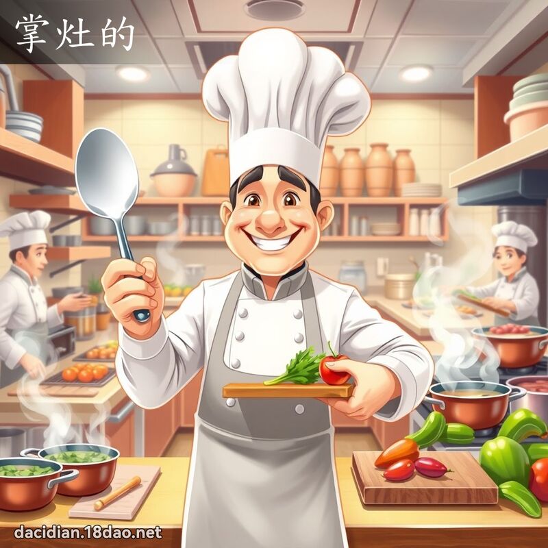 掌灶的 - 国语大辞典配图