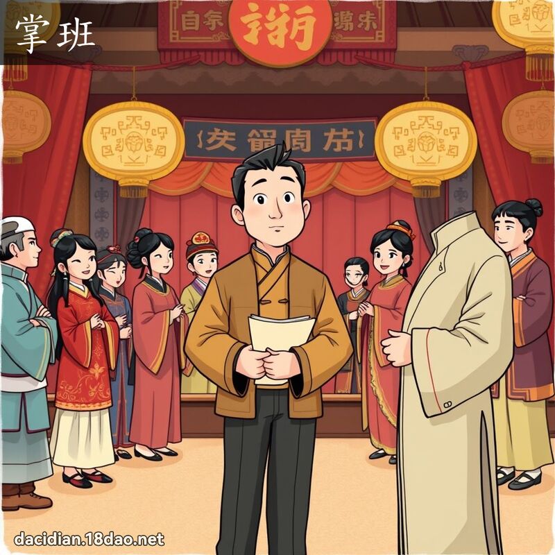 掌班 - 国语大辞典配图