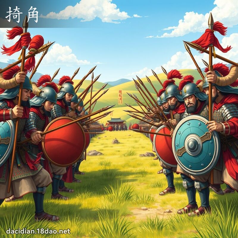 掎角 - 國語大辭典配圖