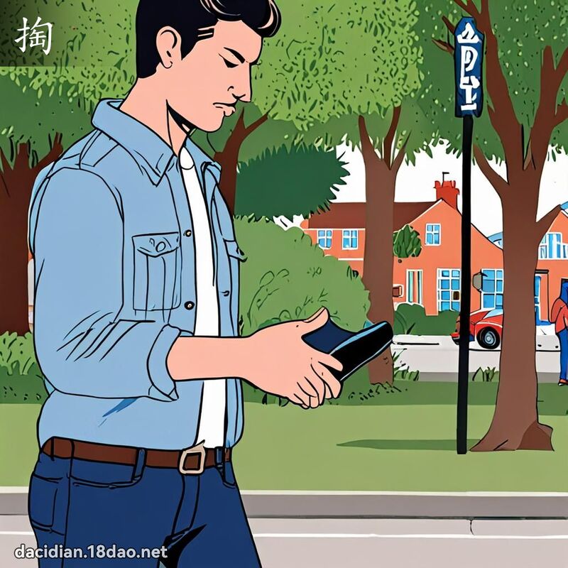 掏 - 國語大辭典配圖