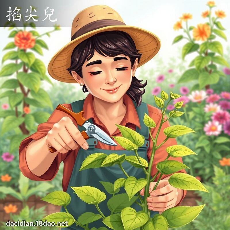 掐尖儿 - 国语大辞典配图
