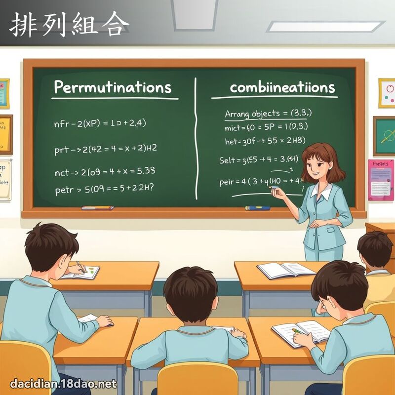 排列组合 - 国语大辞典配图