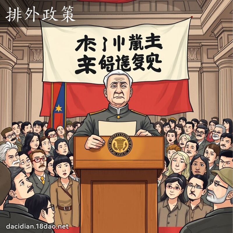 排外政策 - 國語大辭典配圖