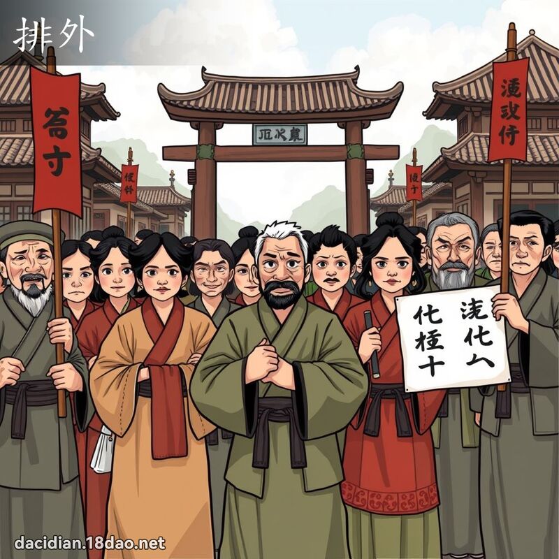 排外 - 國語大辭典配圖