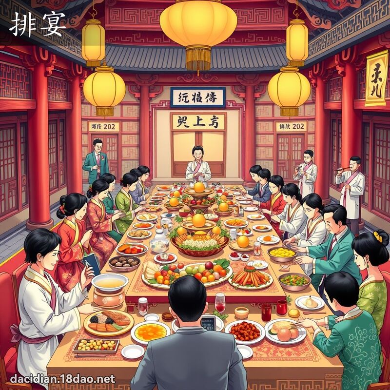 排宴 - 國語大辭典配圖
