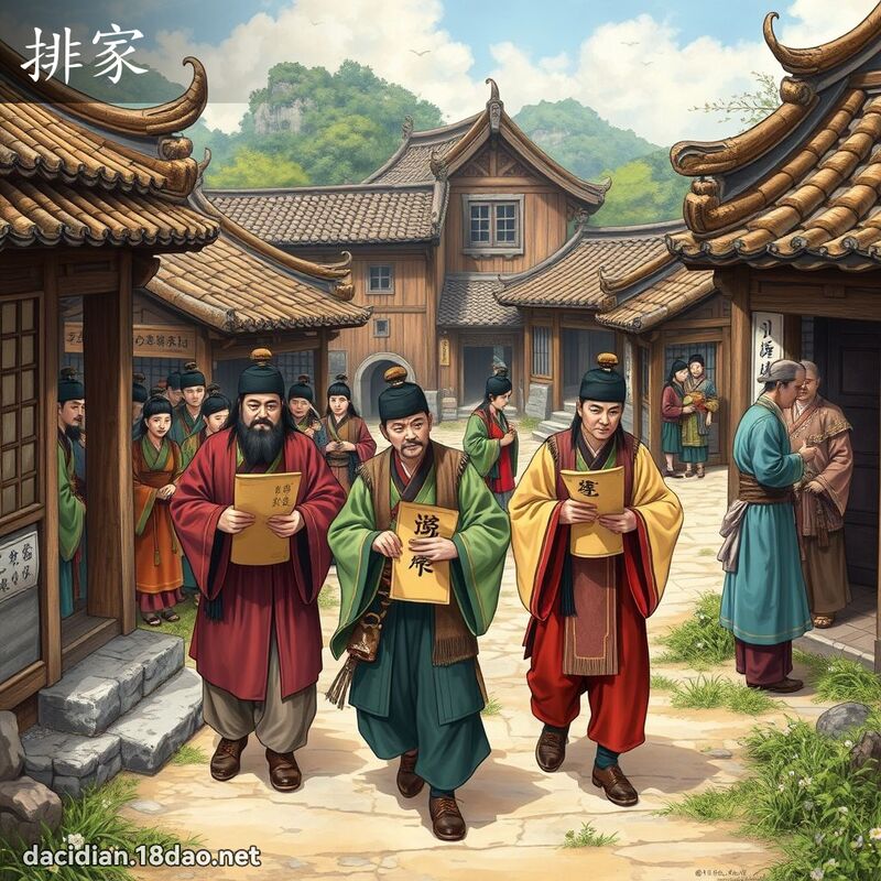 排家 - 国语大辞典配图