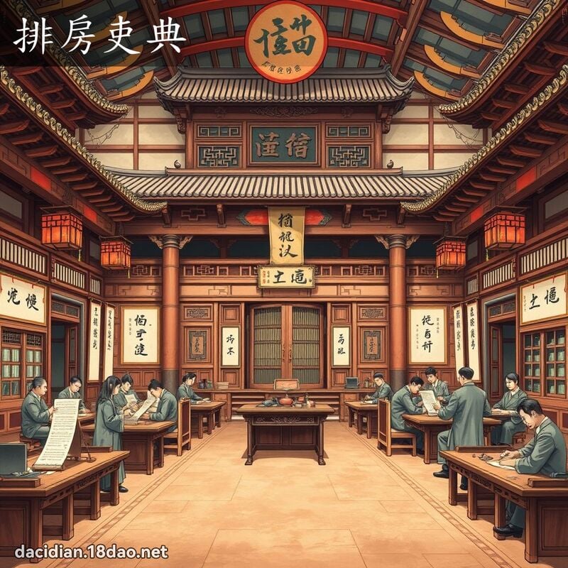 排房吏典 - 国语大辞典配图