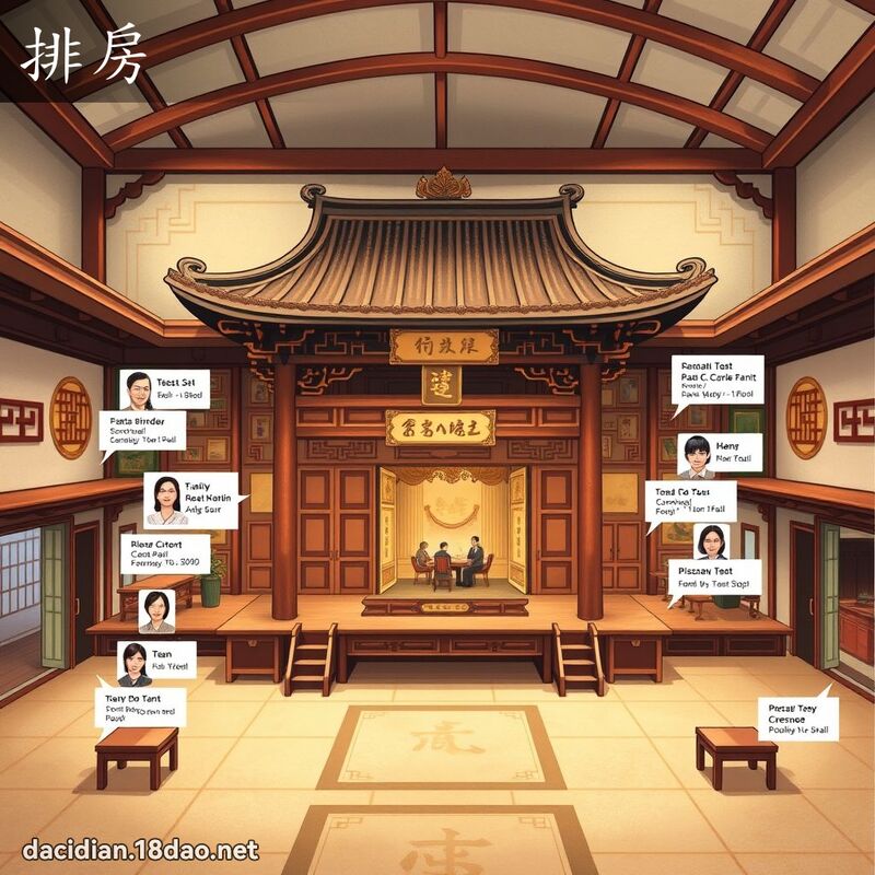 排房 - 国语大辞典配图