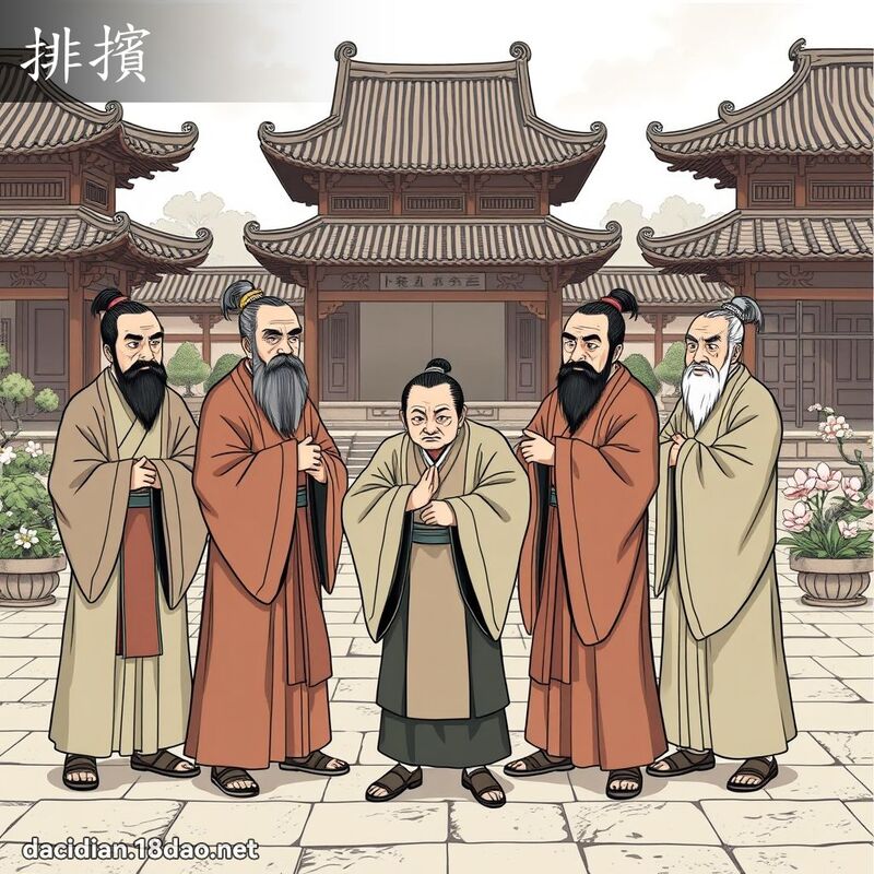 排摈 - 国语大辞典配图