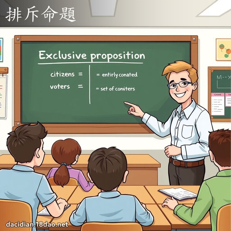 排斥命题 - 国语大辞典配图