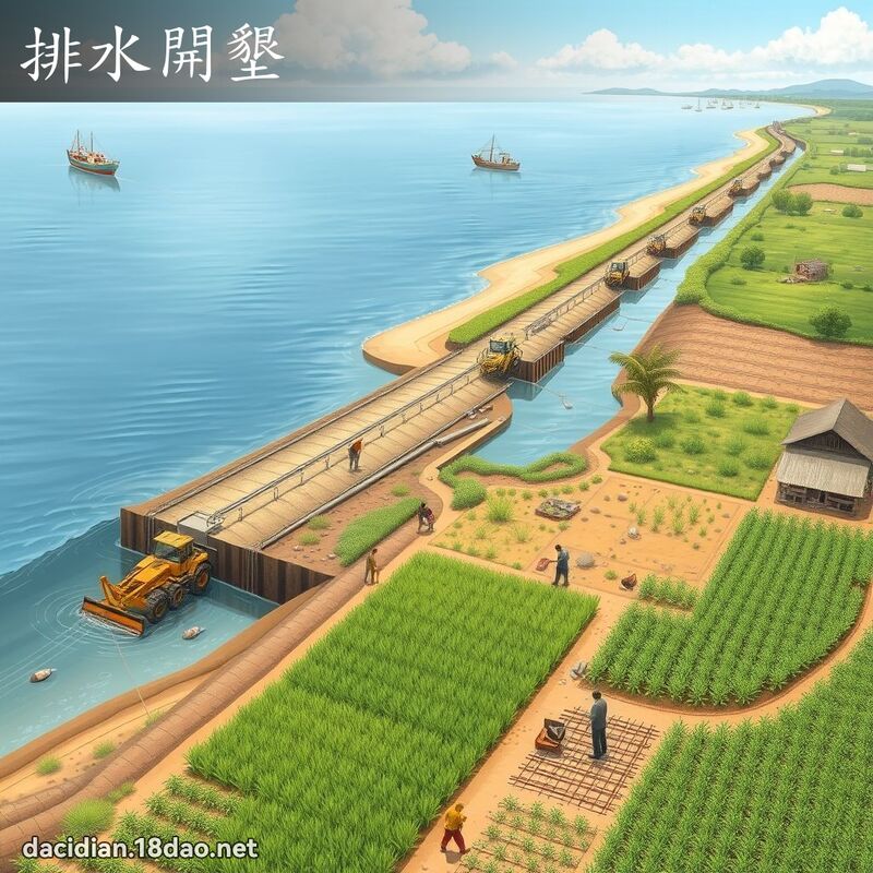 排水开垦 - 国语大辞典配图