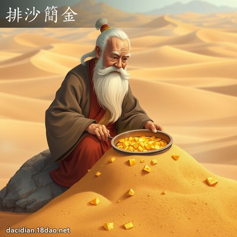 排沙简金 - 国语大辞典配图