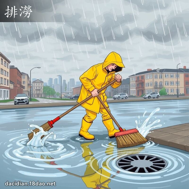 排涝 - 国语大辞典配图