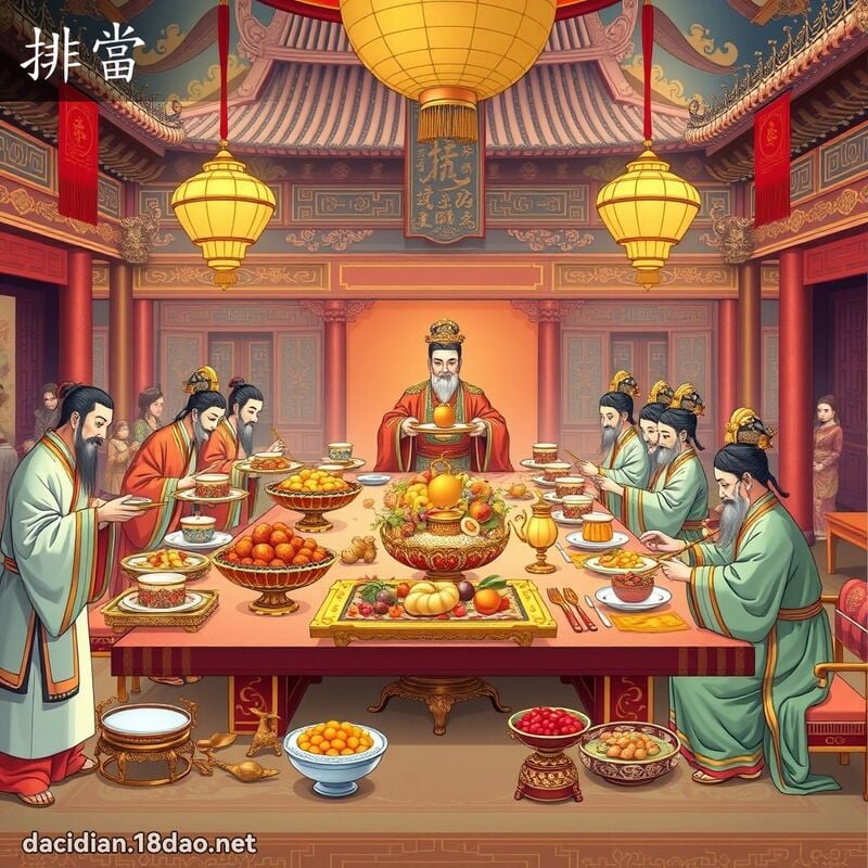 排当 - 国语大辞典配图